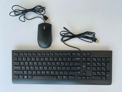 Lenovo Wired USB Keyboard Black SK-8823 and Mouse Optical Sensor Combo deal  - Image 1 of 4