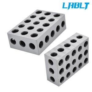 LABLT 2-4-6 Blocks 23 Holes Matched Pair Machinist 246Jig Ultra Precision .0002" - Picture 1 of 10