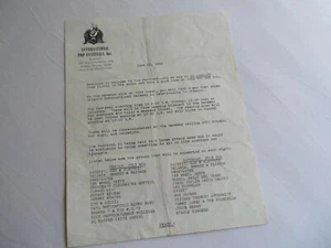 Atlanta Pop Festivals Inc. 1969__Comunicado de prensa original del 23 de junio __ Zeppelin - Imagen 1 de 4