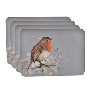 Meg Hawkins Set of 4 Placemats Robin - Picture 1 of 1