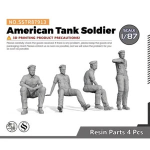 SSTR87913 1/87 Model Upgrade Parts American Tank Soldier 3D PRINTING - Picture 1 of 2