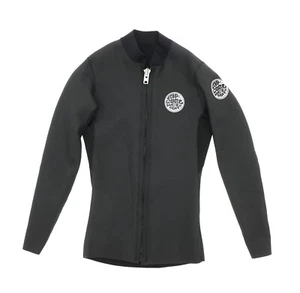 Rip Curl L96419 Mens Black Dawn Patrol 1.5mm Long Sleeve Front Zip Jacket Size S - Picture 1 of 3