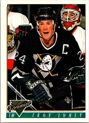 1993-94 Topps Premier - Troy Loney #340 - Image 1 of 2