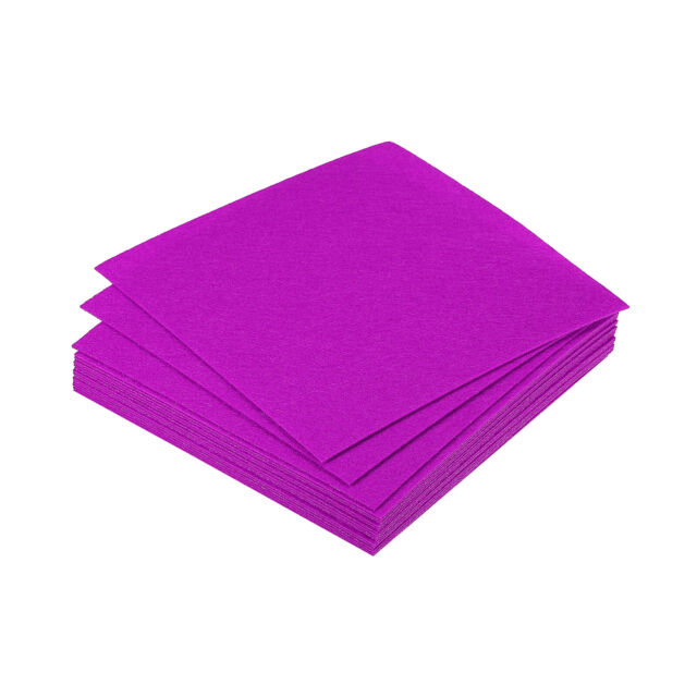 Glitter Wool Craft Felt - 9.5” x 12” Sheet - Purple
