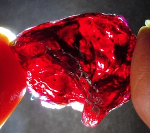 Certified 81.05 Ct Natural Red Painite Rough Unheated Mozambique Facet Gemstone - Picture 1 of 7