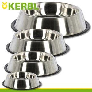 Hundenapf Katzennapf Napf Futternapf Fressnapf Futterbar Edelstahl rutschfest - Bild 1 von 5