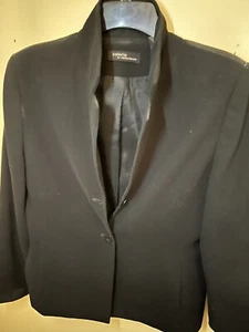 Vintage Petite Valerie Stevens Women Size 6P Black Blazer Jacket Lined - Picture 1 of 20