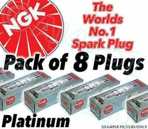 8x NEW NGK Platinum SPARK PLUGS - Part no. LKR8AP Stock no. 4471 8pk Sparkplugs - Picture 1 of 1