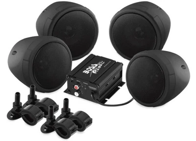 Boss Audio MC470 1000W. 4-Speaker Bluetooth System Kit - Black Motorcycle - Image 1 of 4