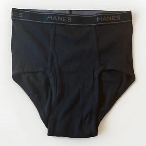Calzoncillo Hanes Comfort Flex para hombre negro talla mediana sin etiquetas 100 % algodón nuevo sin etiquetas - Imagen 1 de 3