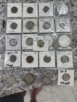 LOTE DE MONEDAS PATRIMONIALES PLATA NO CHATARRA 5+ MONEDAS DE PLATA + CENTAVOS DE TRIGO - SUBASTA DE 1 DÍA Foto 1 de 4