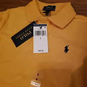 Polo Ralph Lauren Little Boys Cotton Mesh Logo Polo Shirt Color Yellow Size 5 - Picture 1 of 3