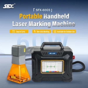 SF Portable 60W Handheld Laser Marking Machine Small Laser Engraver with Battery - Picture 1 of 15