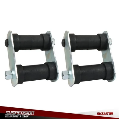 Par de kits de grilletes traseros de resorte de hoja para Chevrolet Camaro 1967-1969 Nova 1968-1979 Foto 1 de 4