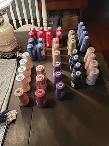 Serger Thread - 41 Spools (Overlock & Maxi Lock Brands) - Picture 1 of 6