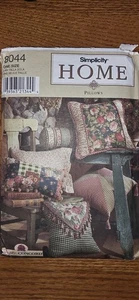 NEW Simplicity HOME Pattern 8044 Pillows in Twelve Styles - Picture 1 of 5