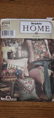 NEW Simplicity HOME Pattern 8044 Pillows in Twelve Styles - Image 1 of 4