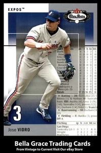 2003 Fleer Box Score Jose Vidro #72 Montreal Expos MLB Baseball  - Picture 1 of 2