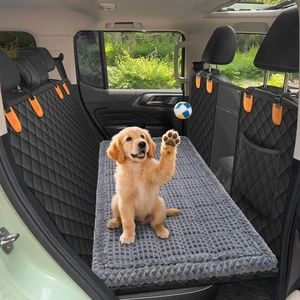Pet Bed Mat for Car Backseat Extender, Non-Slip Dog Bed for Car Back Seat, Fl... - Foto 1 di 7