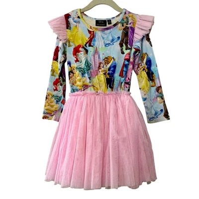 ROCK YOUR KID X DISNEY Princess Tutu Dress Girls 5 5T Ariel Cinderella Belle EUC - Image 1 of 4