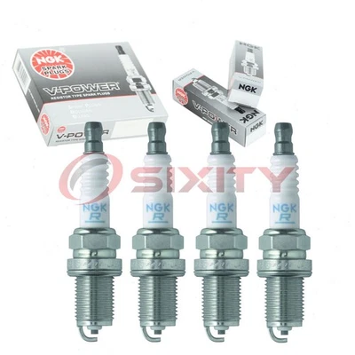 4 bujías NGK V-Power para 1993-2002 Saturn SC1 1,9 L L L4 - Kit de motor fy Foto 1 de 4