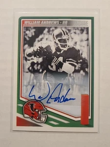 2025 Score Signatures William Andrews #197 Autograph Atlanta Falcons - Picture 1 of 2