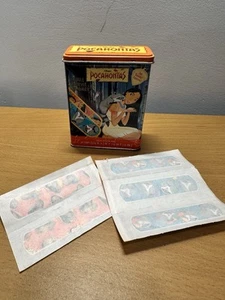 Disney's Pocahontas Metal Tin Box Kid Care Band Aid Reusable Container Vintage - Picture 1 of 6