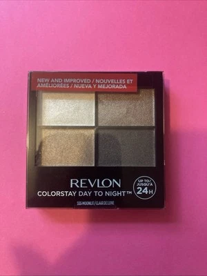 Revlon Colorstay 24 Hour Day t Night Brown Eye Shadow Quad 555 Moonlit NEW - Image 1 of 2