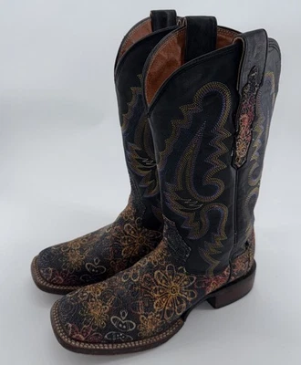 Dan Post Cowgirl Certified Western Boots Women’s 6M DP64261 Leather Square Toe - Image 1 of 4