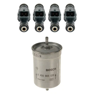 For Volkswagen Jetta 1987-1992 Bosch Fuel Injector w Fuel Filter Kit Foto 1 de 4