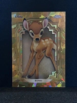 2024 Topps Chrome Disney Bambi #15 Gold Sapphire Edition /50 - Image 1 of 2