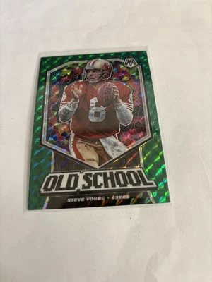 2020 Panini Mosaic - Old School Steve Young #OS5 Mosaic Green - Image 1 of 2