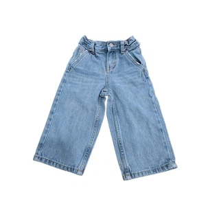 Original Kinder OshKosh Denim Wide Leg Jeans Gummibund Kindergröße 18 Monate - Bild 1 von 6
