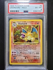 PSA 6 Charizard Holo 4/102 - 1999 Base Set Unlimited Pokemon Card - Picture 1 of 2