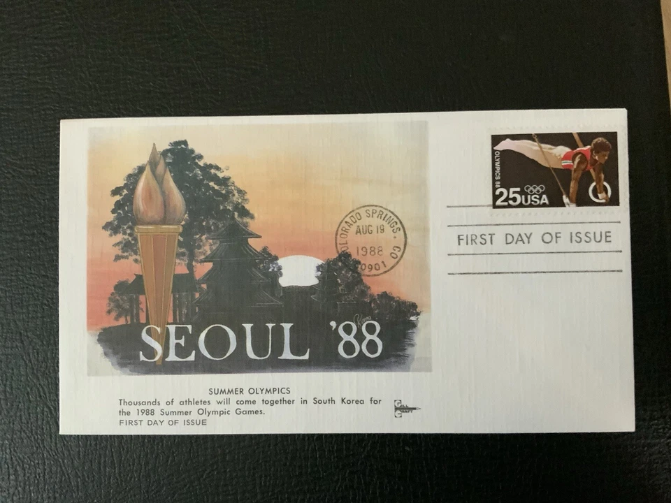 1988 #2380 25c Seoul Olympics - GillCraft FDC - Image 1 of 1
