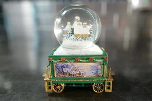 Mini train boule à neige Thomas Kinkade White Christmas Dreams Wonderland Express - Photo 1/10