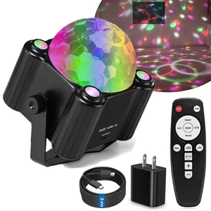 Disco Ball Lights - Sound Activated 7 Color LED Stage Strobe Lights with Remo... - Picture 1 of 6