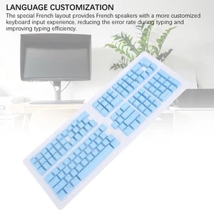 French Keyboard Keycaps 132 Keys Mechanical Keyboard Keycaps Stylish For - Picture 1 of 12