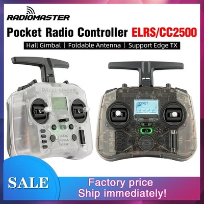 RADIOMASTER 2,4 GHz Pocket Hall Gimbal RC Sender ELRS CC2500 Fernbedienung - Bild 1 von 4