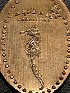 Moneda alargada L’aquarium Barcelona Cu #072523 - Imagen 1 de 3