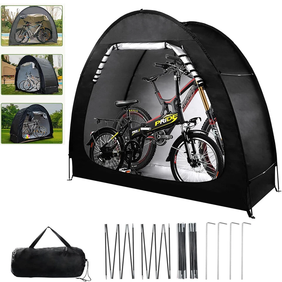 Storage Tent Shed Outdoor Waterproof Bicycle Covers Shelter for Bikes Lawn Mower - Image 1 of 4