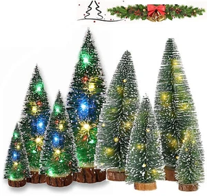Mini-Weihnachtsbaum mit LED-Lichtern Xmas Home Tabletop Decor Tannenbaum 2024 DE - Bild 1 von 14