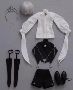 Nuovi vestiti vestiti scarpe capelli per bambola 1/4 BJD Serin & Rico D - Foto 1 di 7