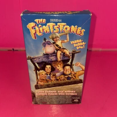 The Flintstones VHS Movie John Goodman Rosie O'Donnell MCA Video Tape - Image 1 of 3