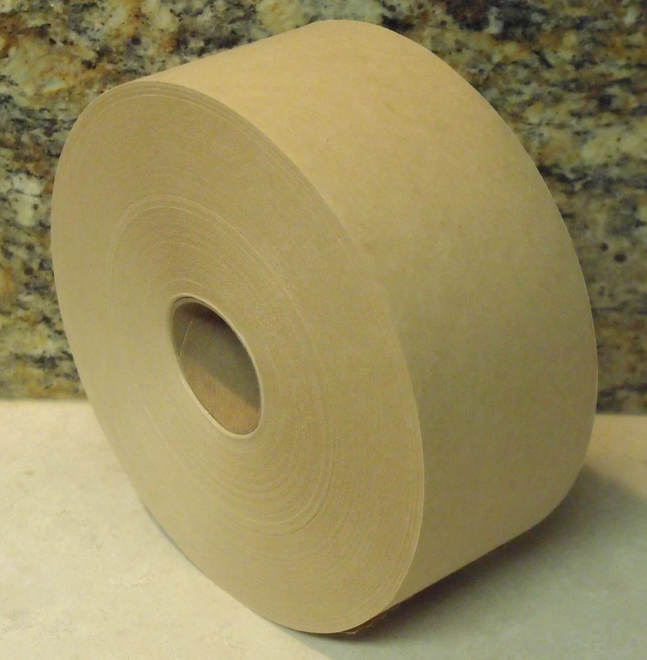 3" x 600' Roll TAN KRAFT Non-Reinforced PAPER TAPE - Image 1 of 1