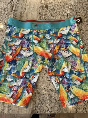 NEW Ethika Staple Carat Parrot Mens Boxer Brief Underwear sz L 33-35 diamond  - Image 1 of 4