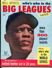 1958 Dell Sports Who's who in the Big Leagues Willie Mays nm bx1.24