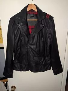 Black Boda Skins Leather Biker Jacket - Medium - Picture 1 of 7