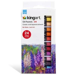 KINGART 24pc Artist Oil Pastel Set - Picture 1 of 5