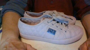 NUOVE scarpe sneakers G by Guess rosa blush Goodie2 stringate pelle trapuntate taglia 8 - Foto 1 di 19